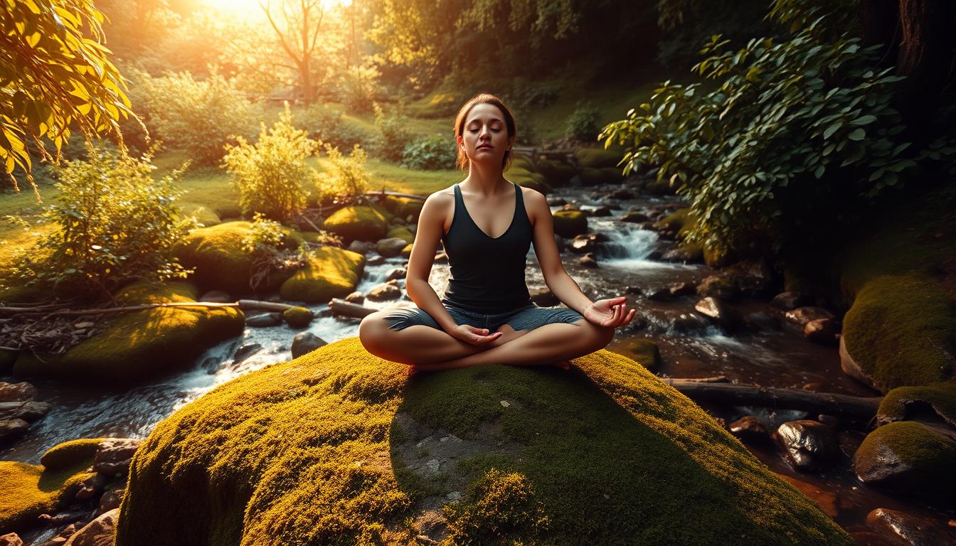 peaceful meditation practice